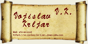 Vojislav Krljar vizit kartica